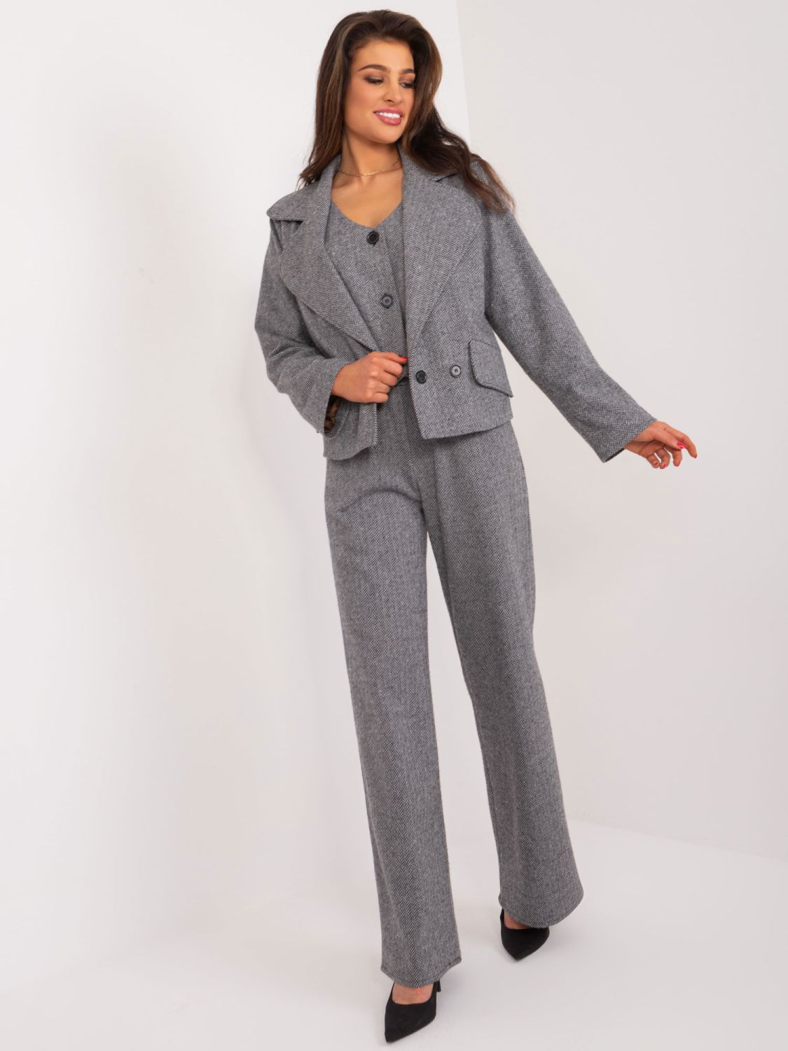 Elegante graue Jacke