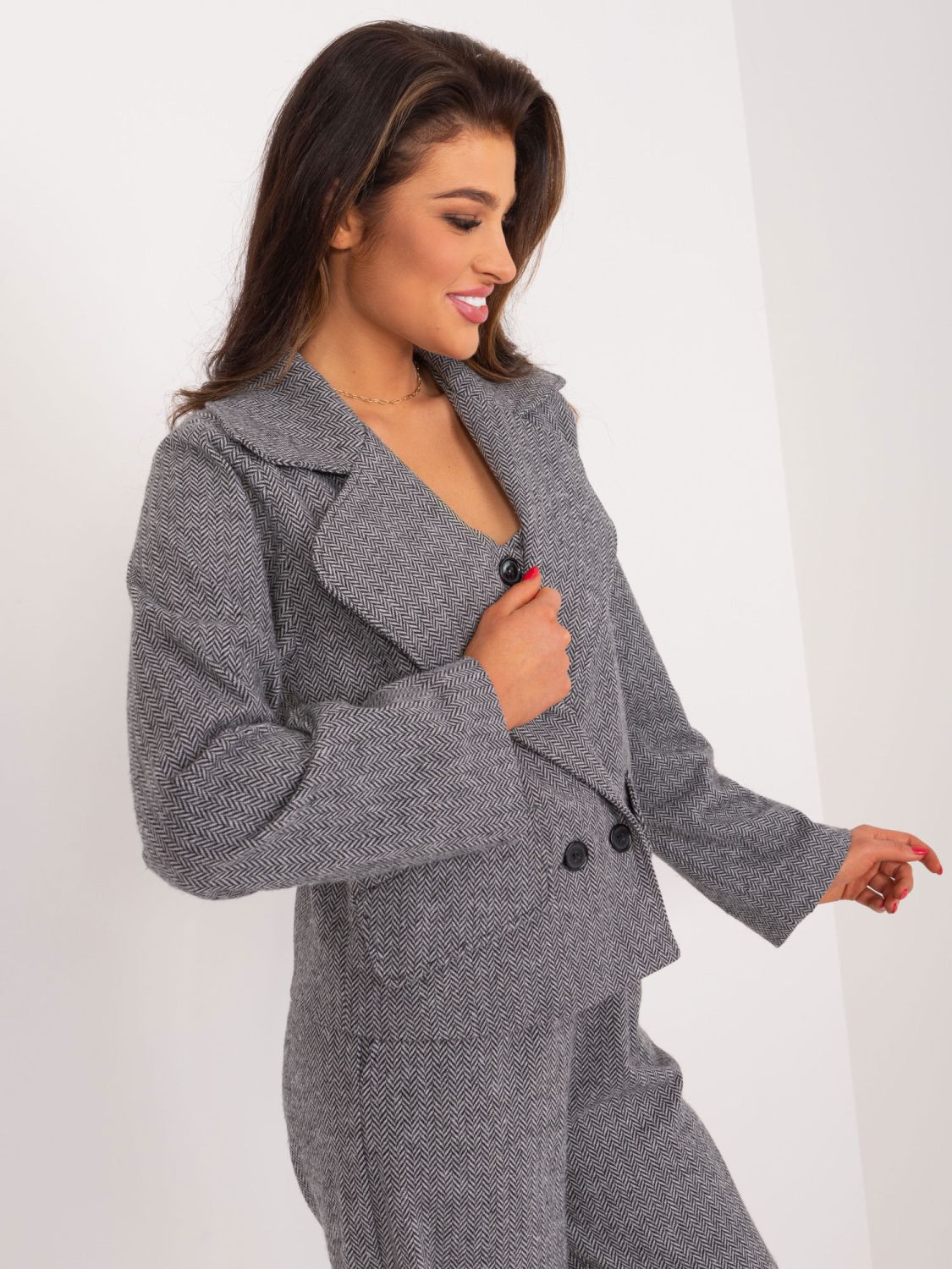 Elegante graue Jacke