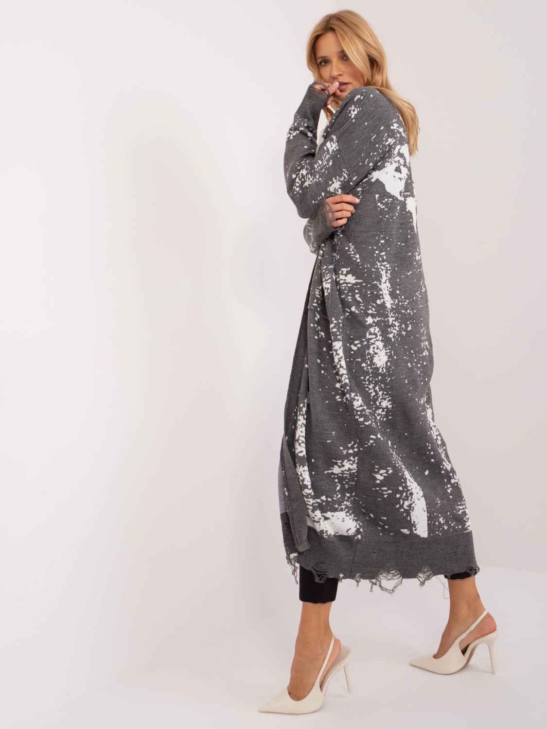 Stylischer Kardigan in Dunkelgrau