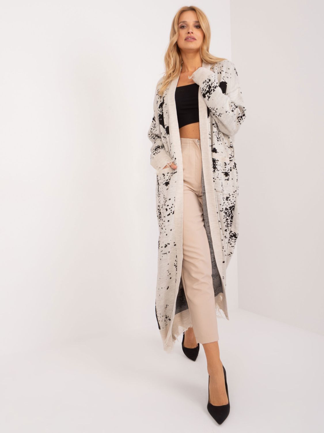 Stylischer Cardigan in hellem Beige