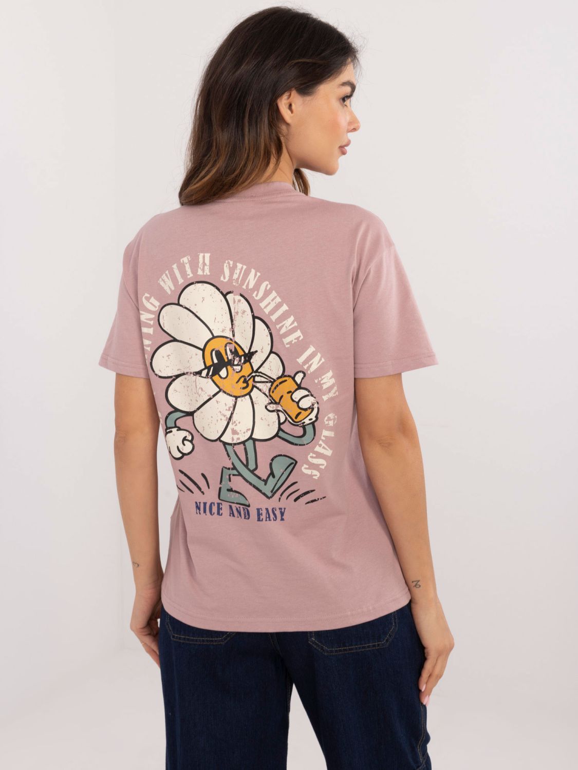 Stylische Bluse in Dunkelrosa