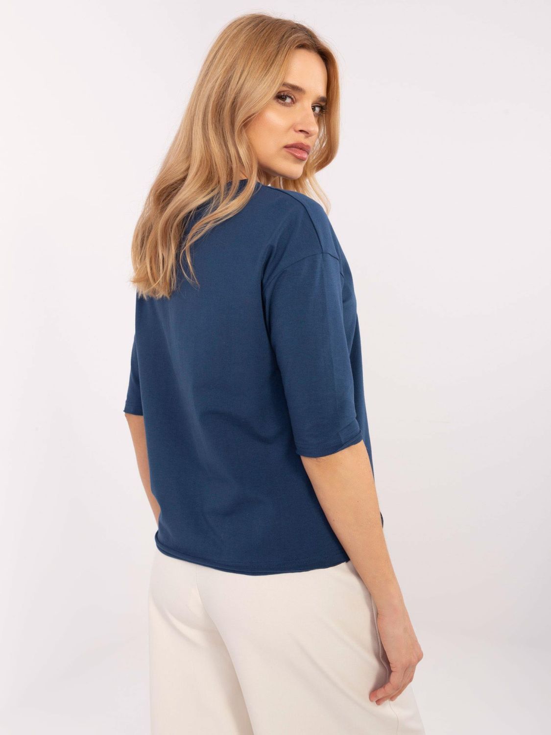 Stylische Bluse mit 3/4-Ärmeln