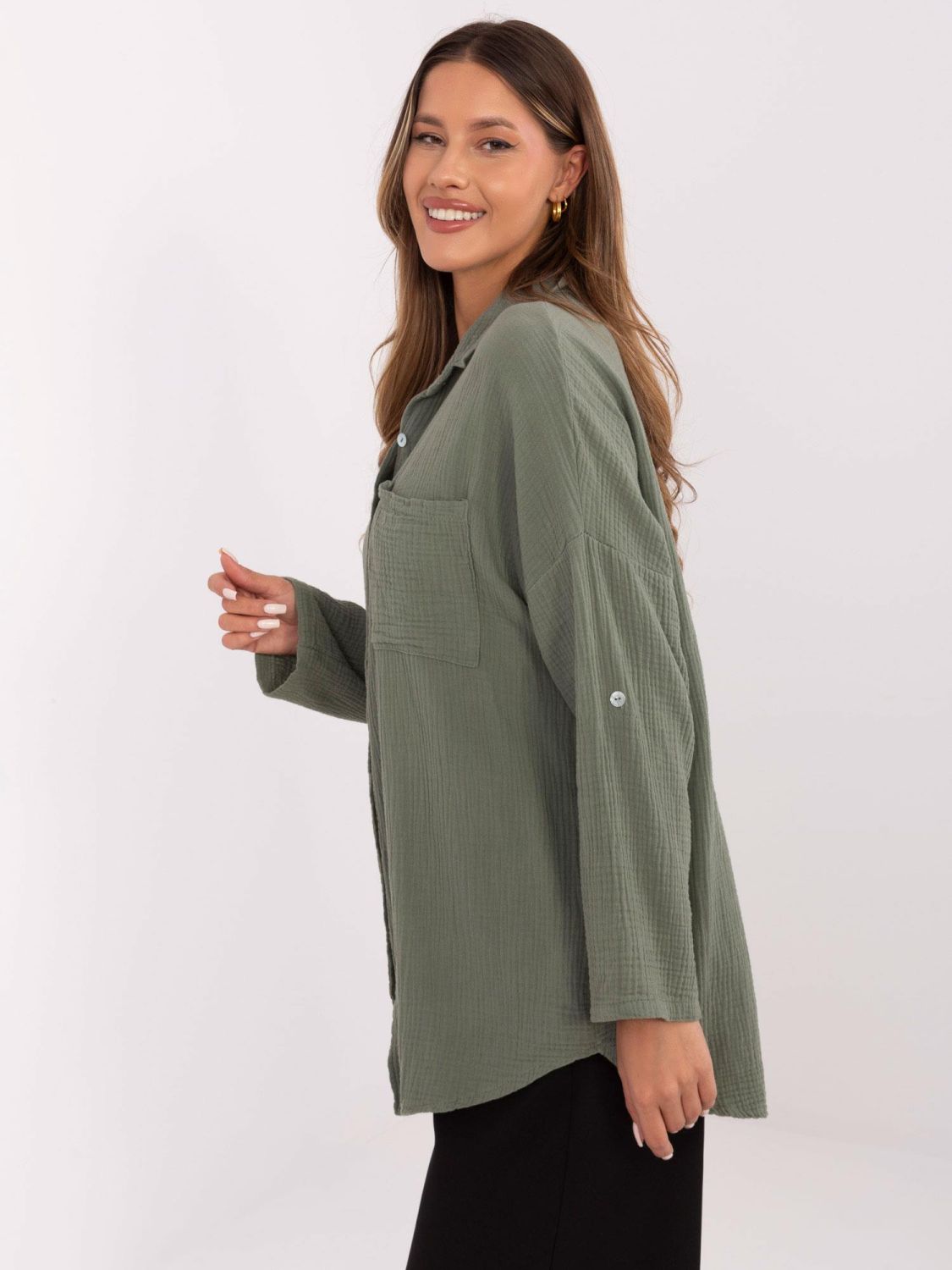 Damenbluse in Khaki