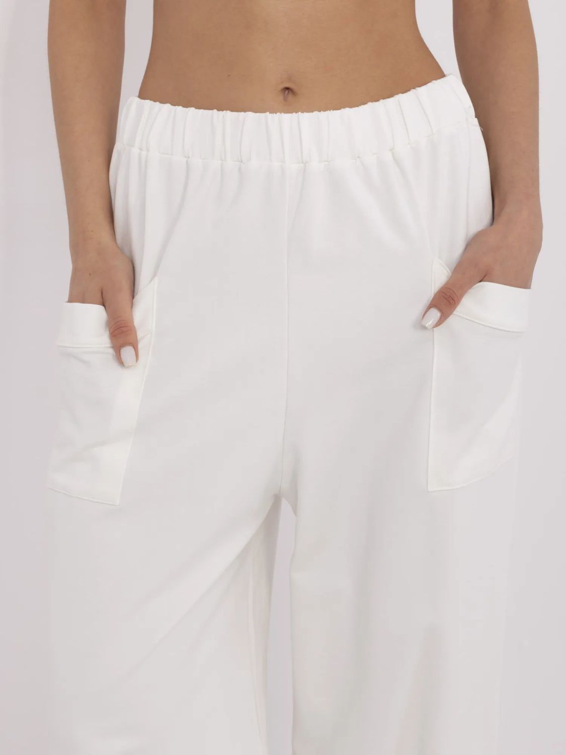 Stylische Jogginghose in Ecru