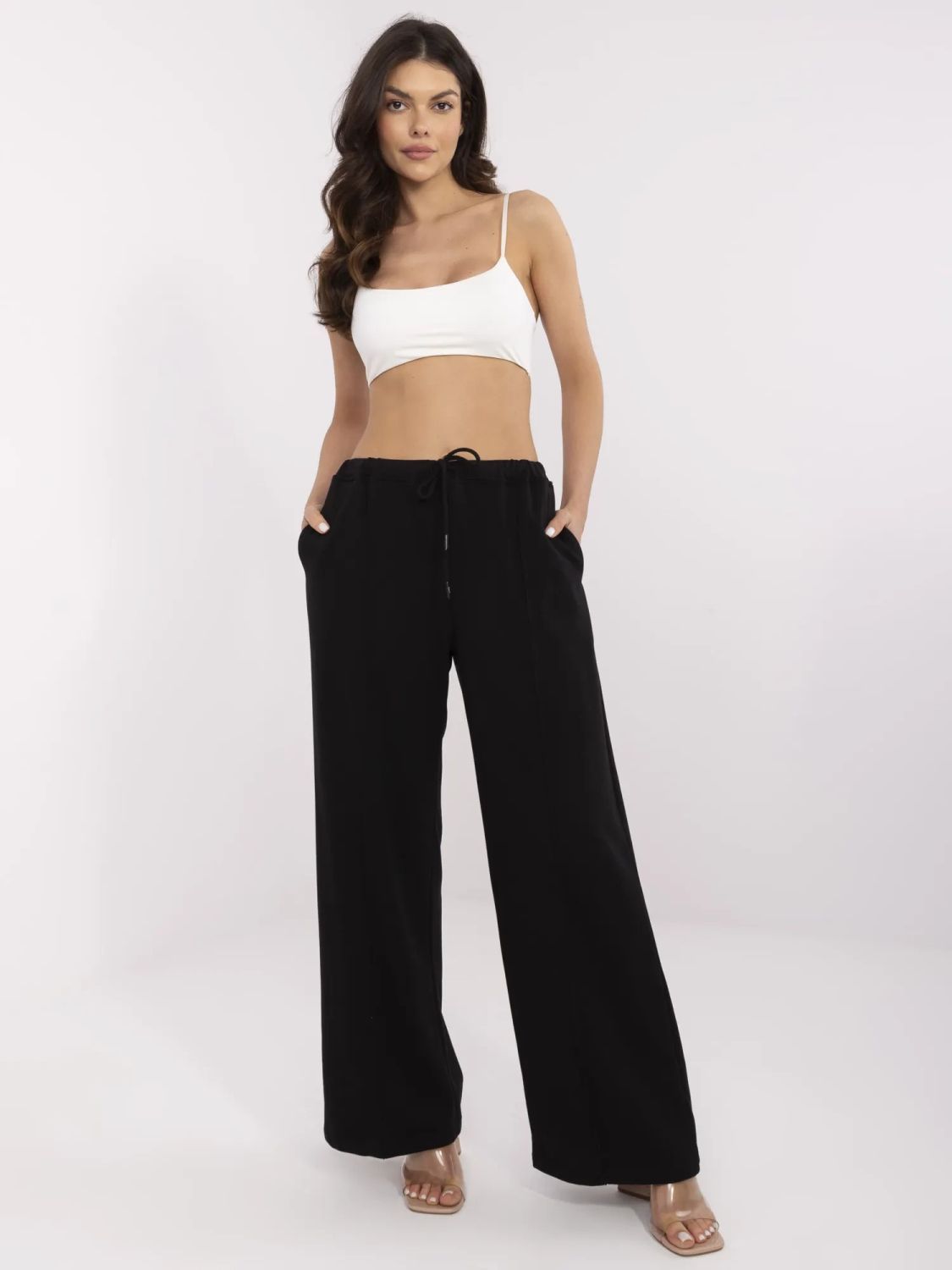 Stylische schwarze Sporthose