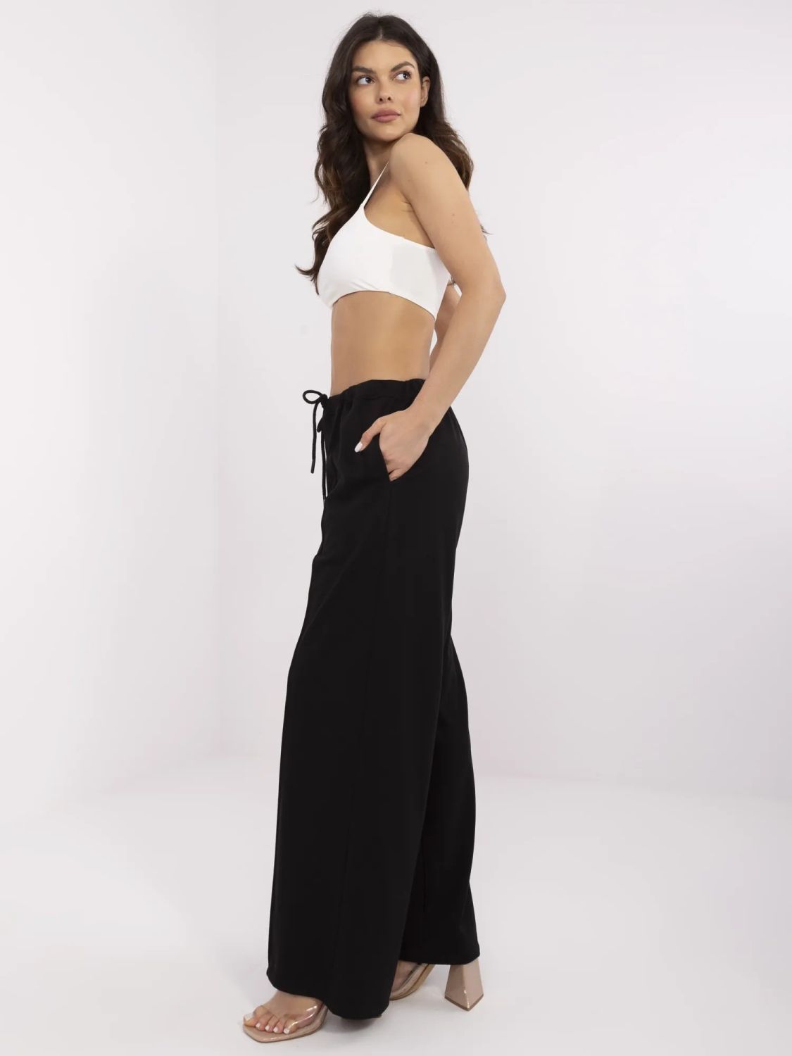 Stylische schwarze Sporthose