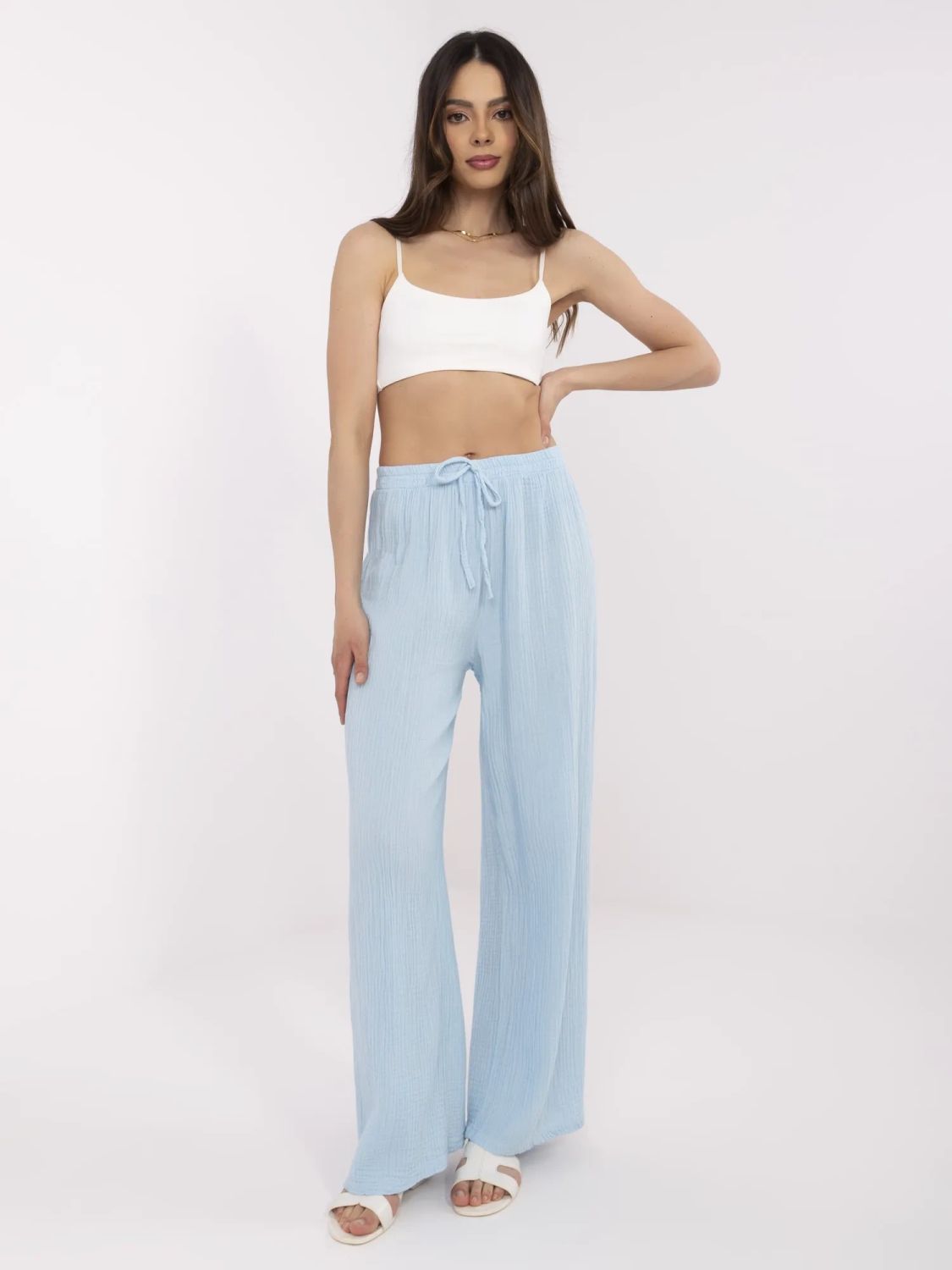 Stylische blaue Hose