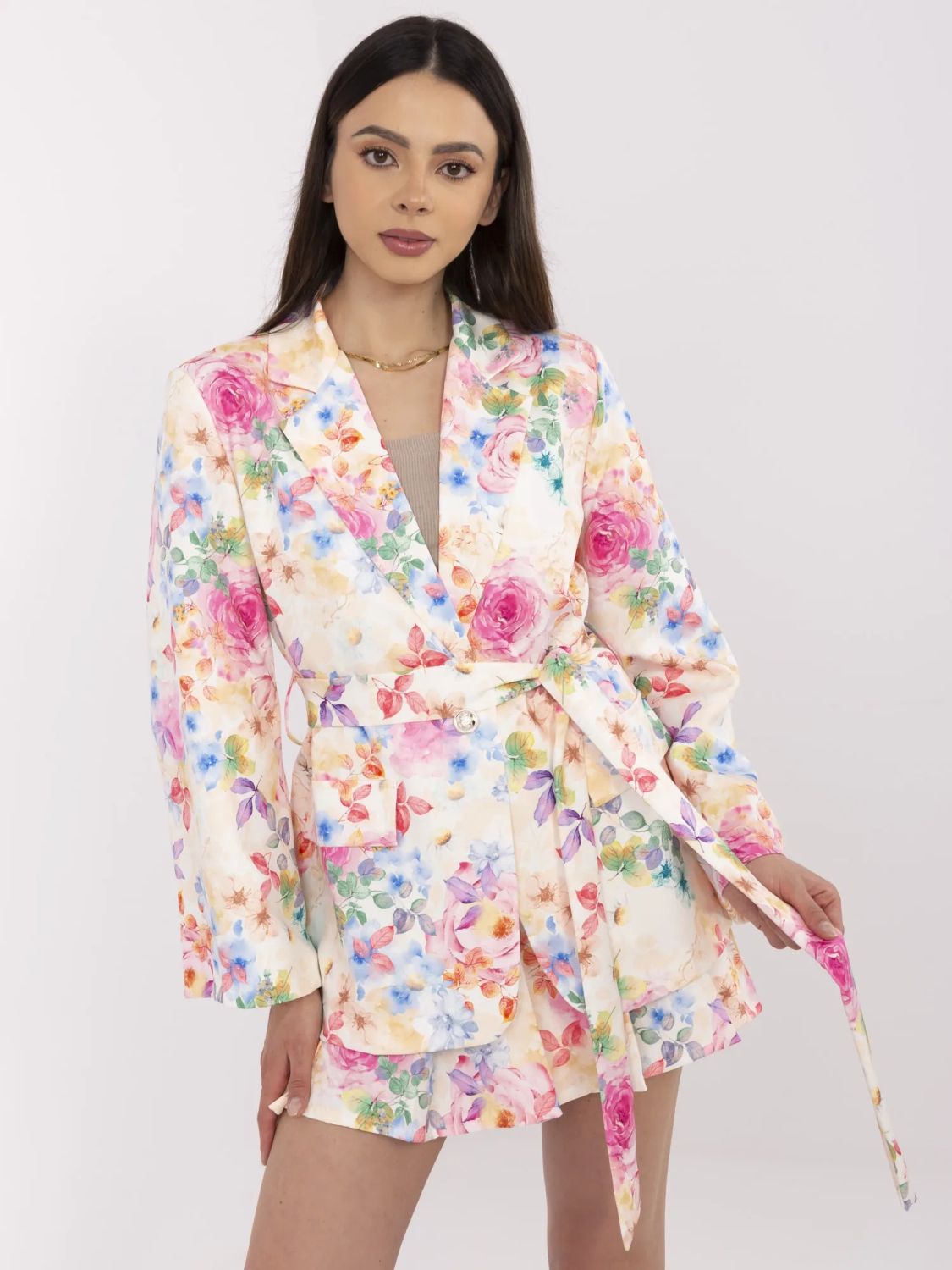 Eleganter Komplett mit Blumenmuster