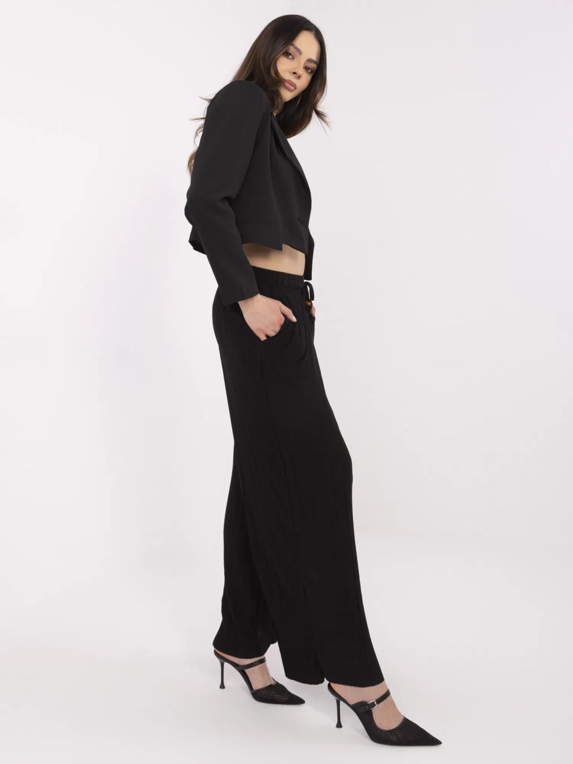 Stylische schwarze Hose