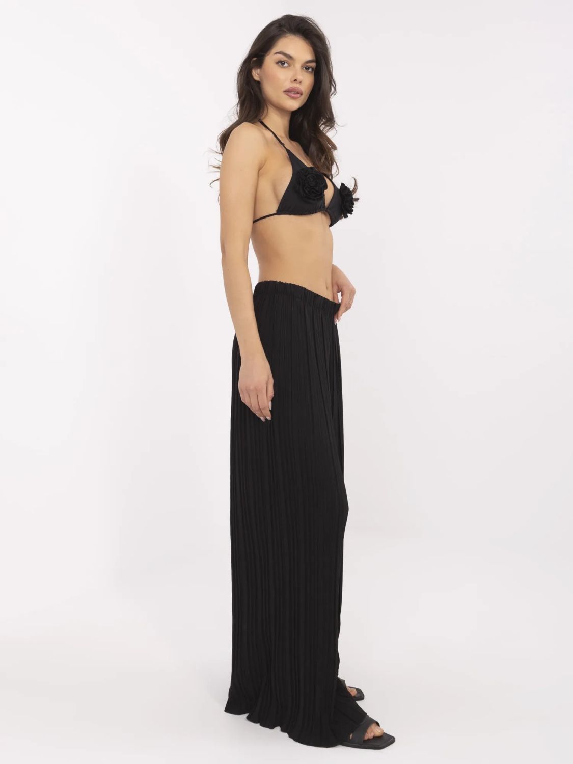 Stylische schwarze Hose