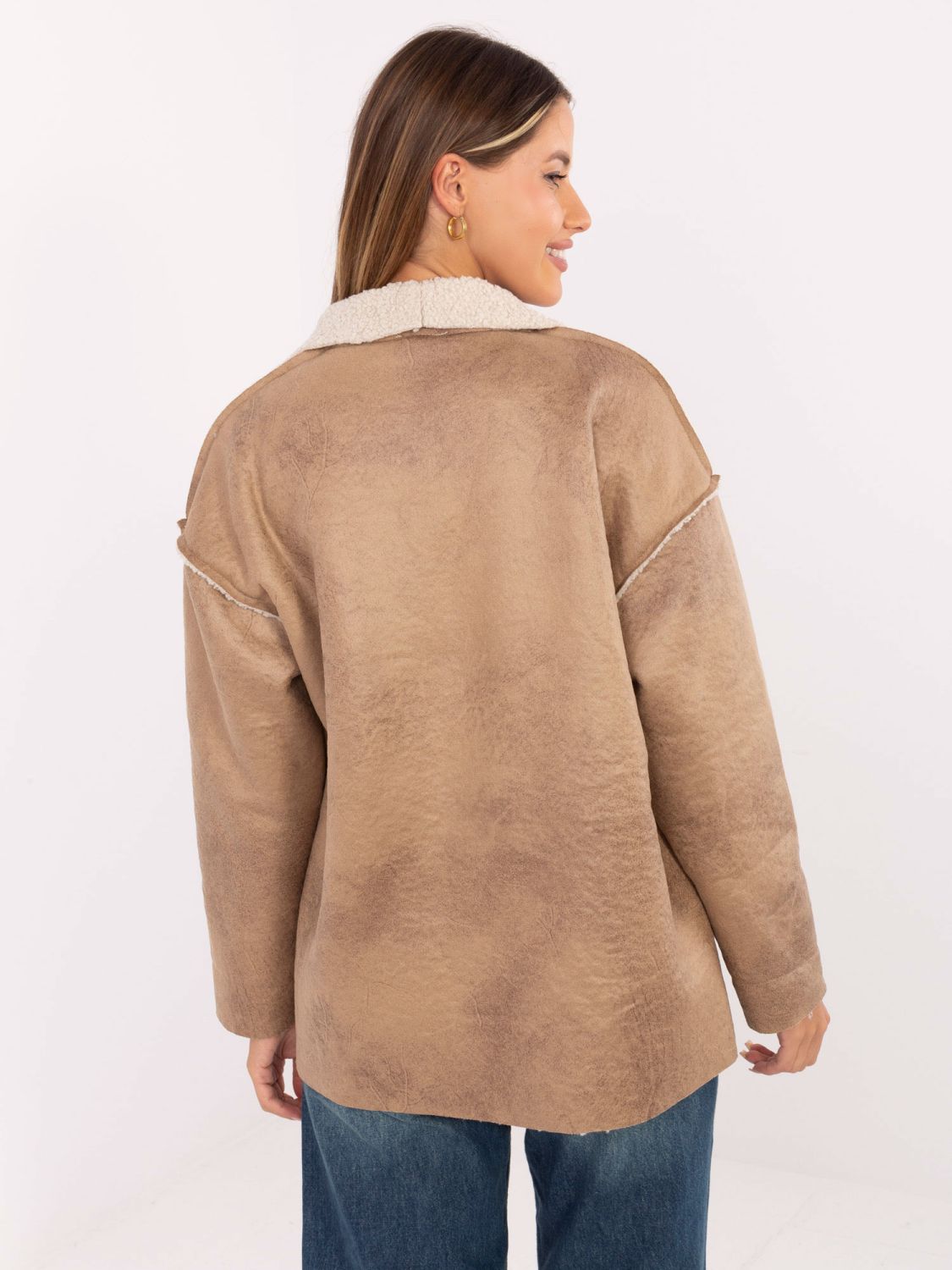 Beige Übergangsjacke