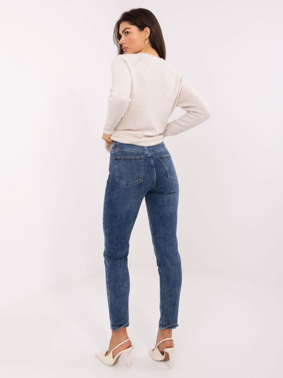 Damen-Skinny-Jeans in Dunkelblau