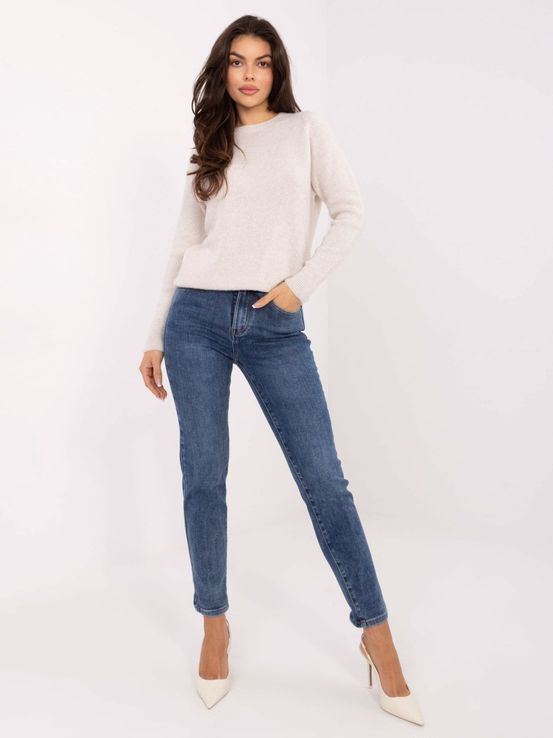 Damen-Skinny-Jeans in Dunkelblau
