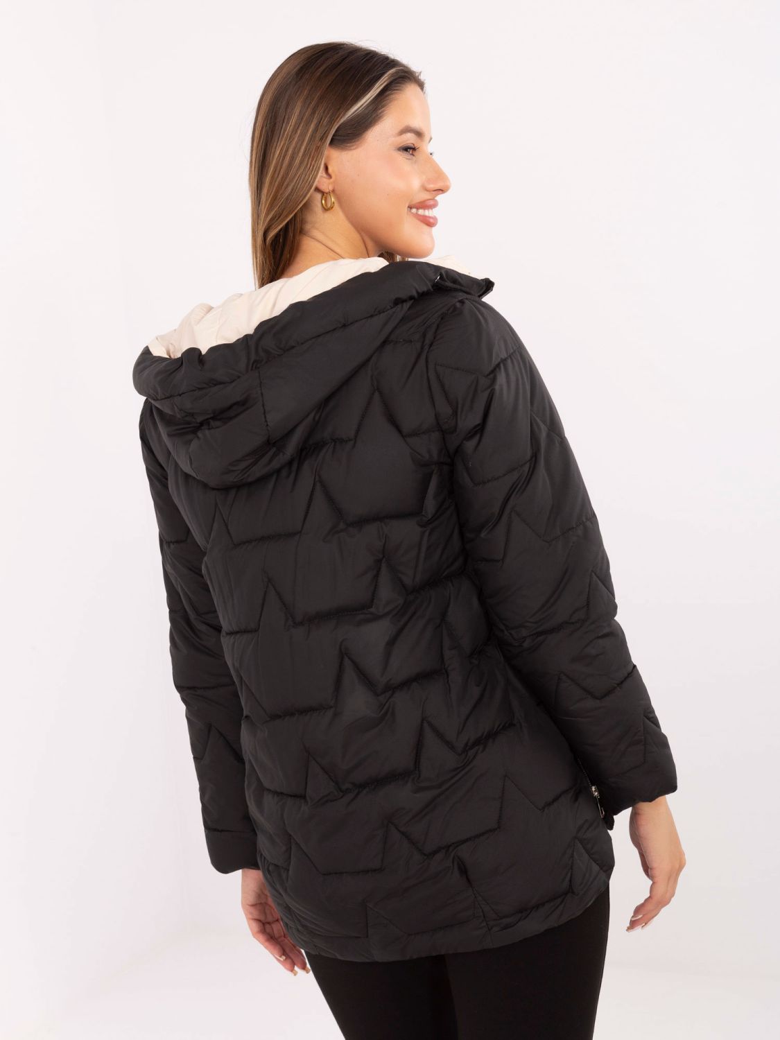 Stylische schwarze Übergangsjacke