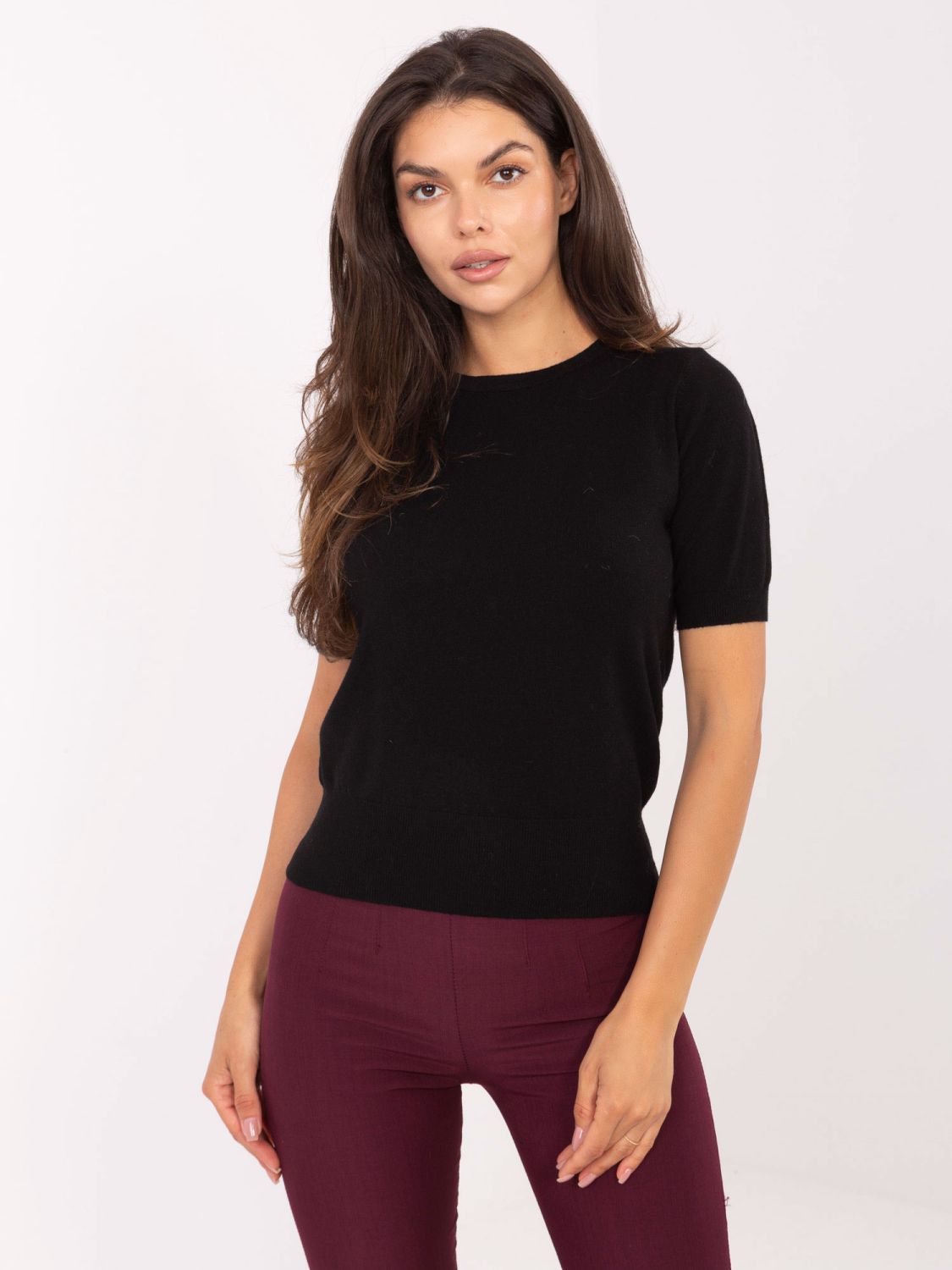 Eleganter schwarzer Pullover