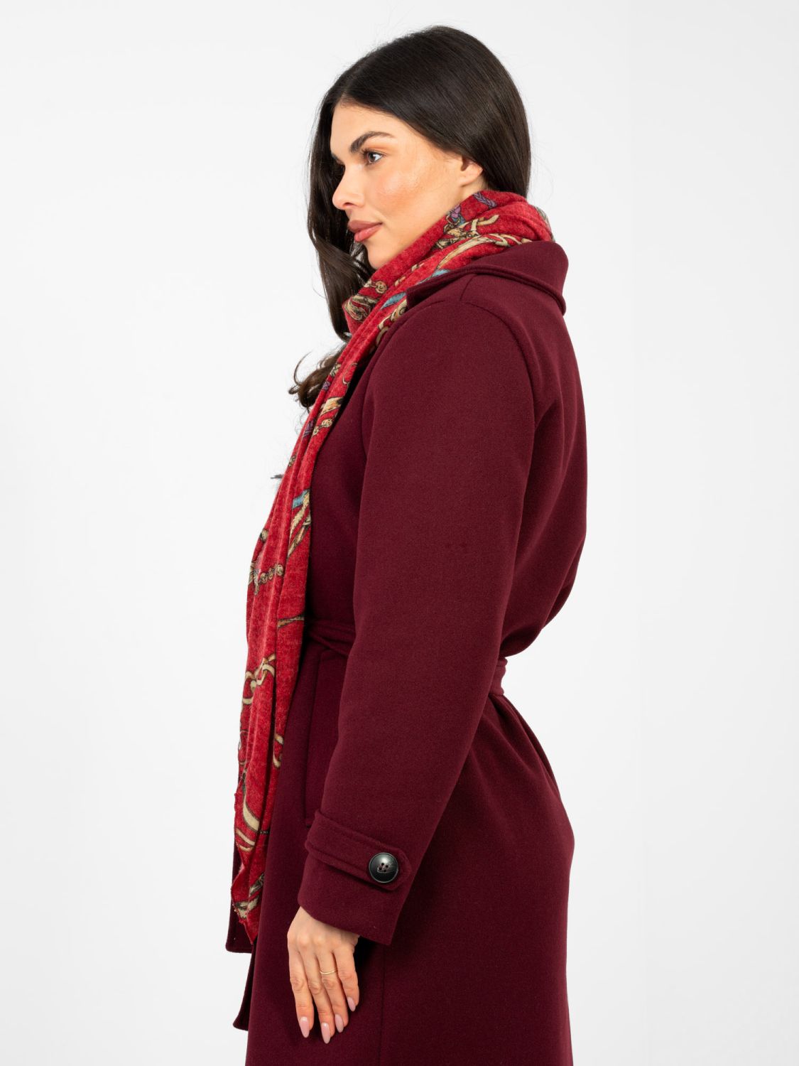 Rotes Tuch mit Print