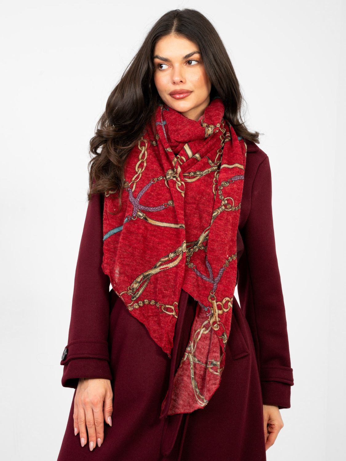 Rotes Tuch mit Print