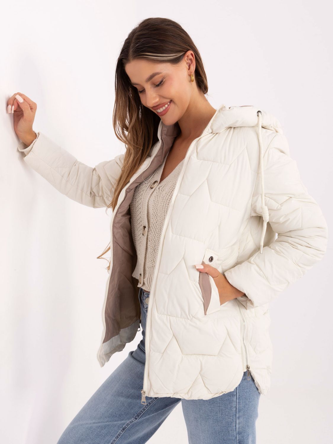 Stylische Übergangsjacke mit Kapuze