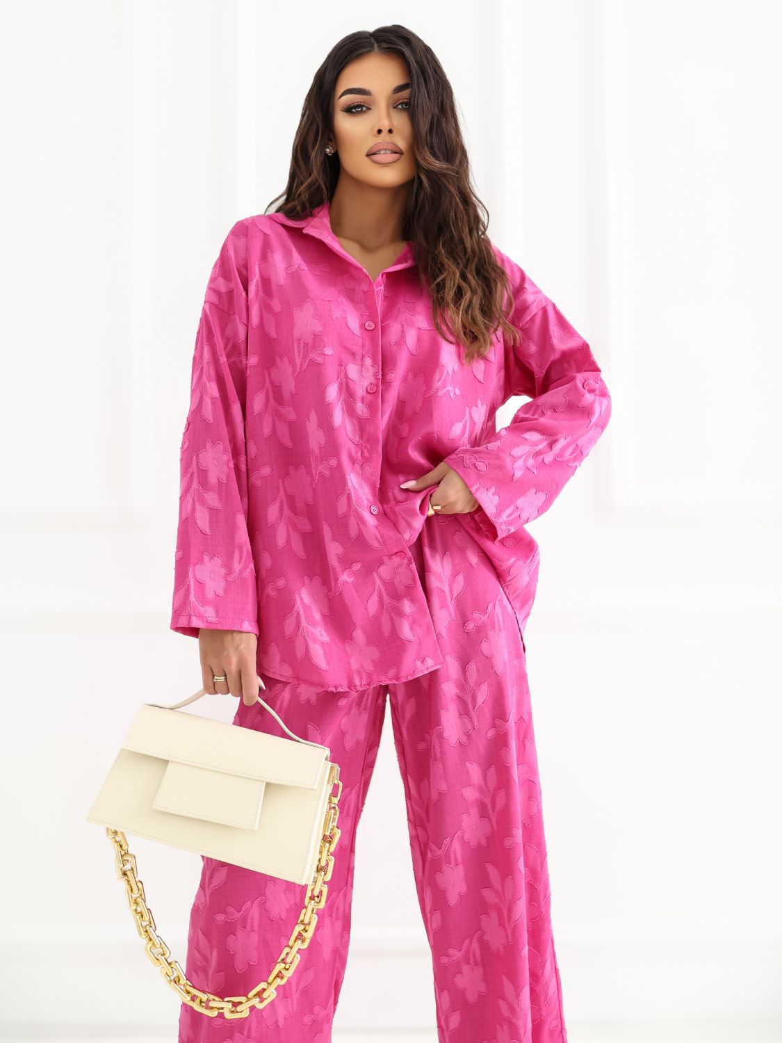 Rosa Set mit Hemd und Hose