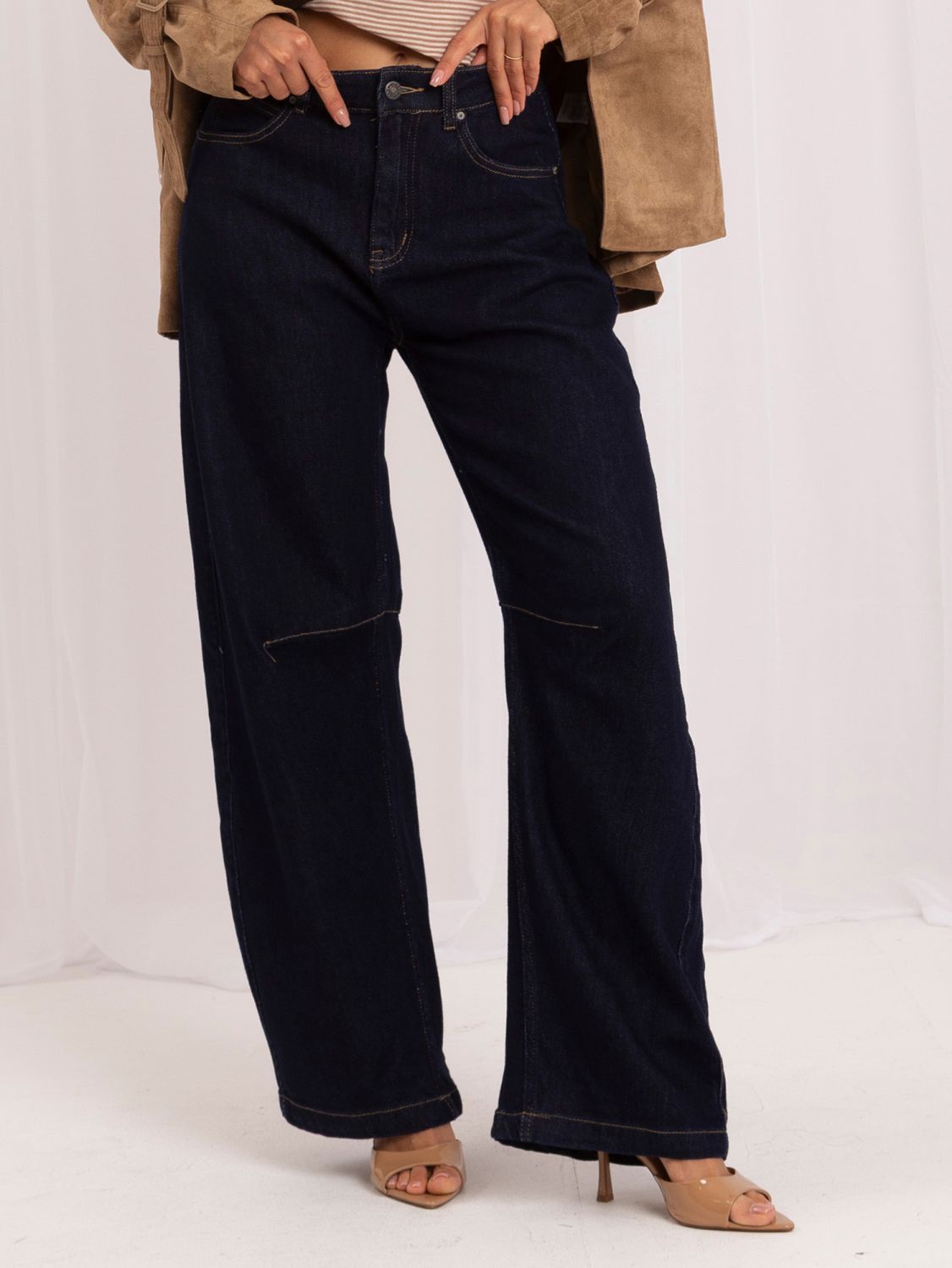 Ballon-Jeans mit hohem Bund