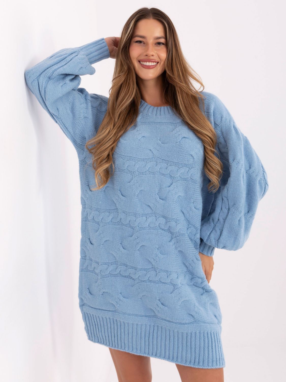Oversize Pullover in hellblauer Farbe