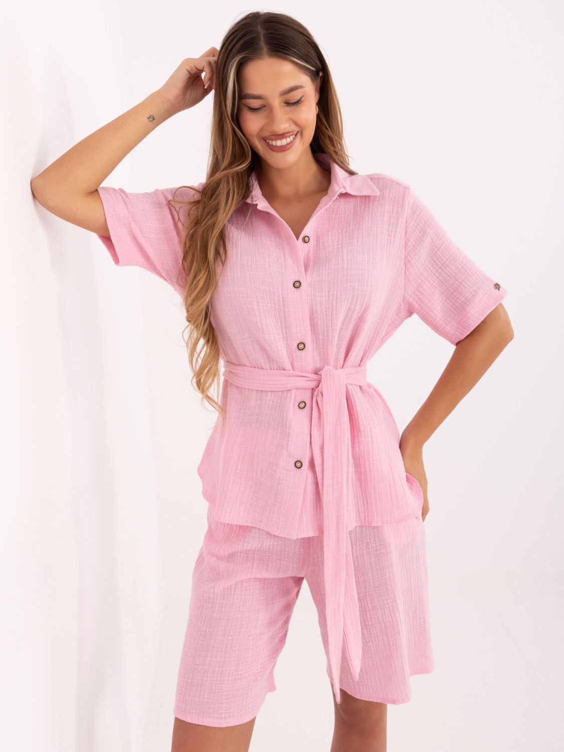 Stylisches Set in leuchtendem Rosa