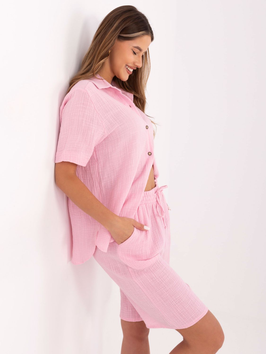 Stylisches Set in leuchtendem Rosa