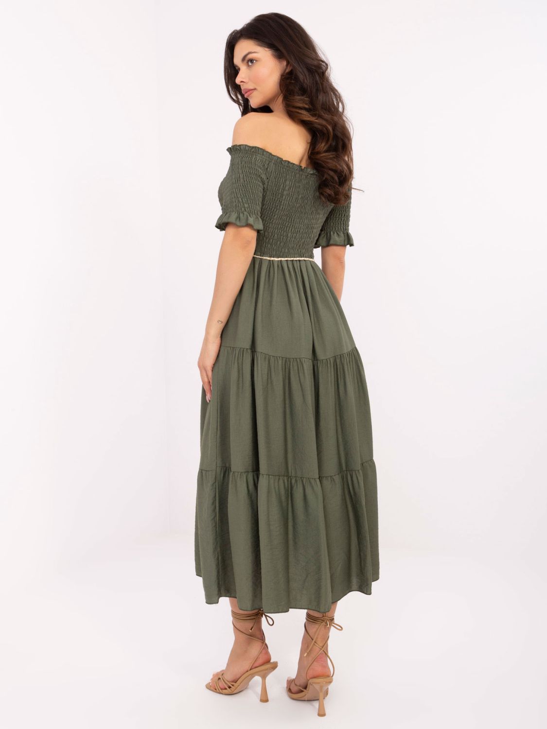Elegantes Midi-Kleid mit Volants