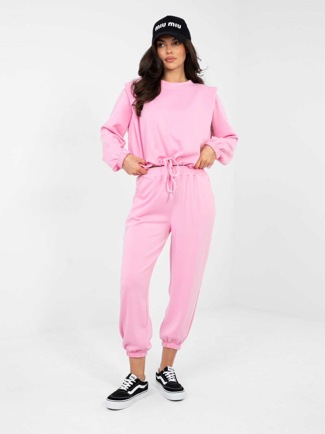 Damen-Set in Rosa mit Bindung und hohem Bund