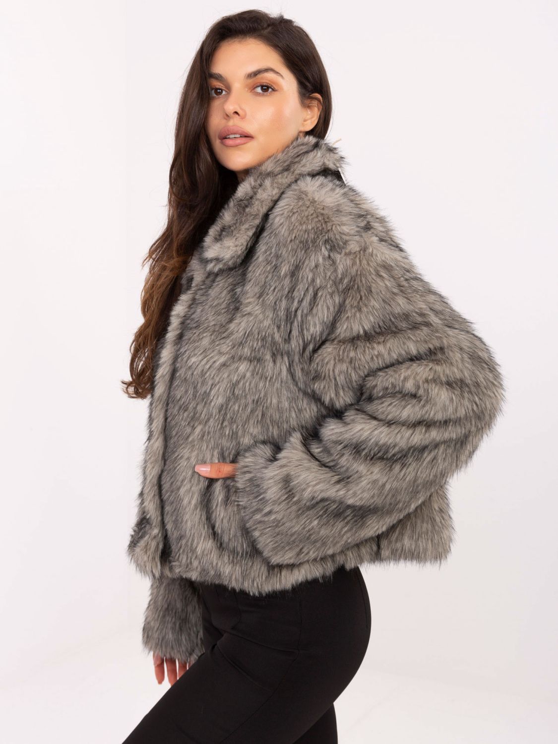 Elegante Winterjacke mit langen Ärmeln