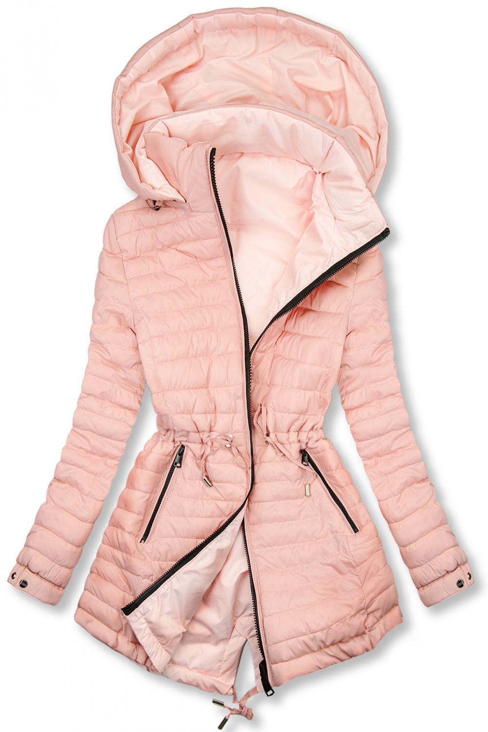 Beidseitig tragbare Frühlings-Wendeparka rosa/babypink