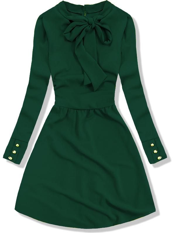 Kleid mit Schleife grün