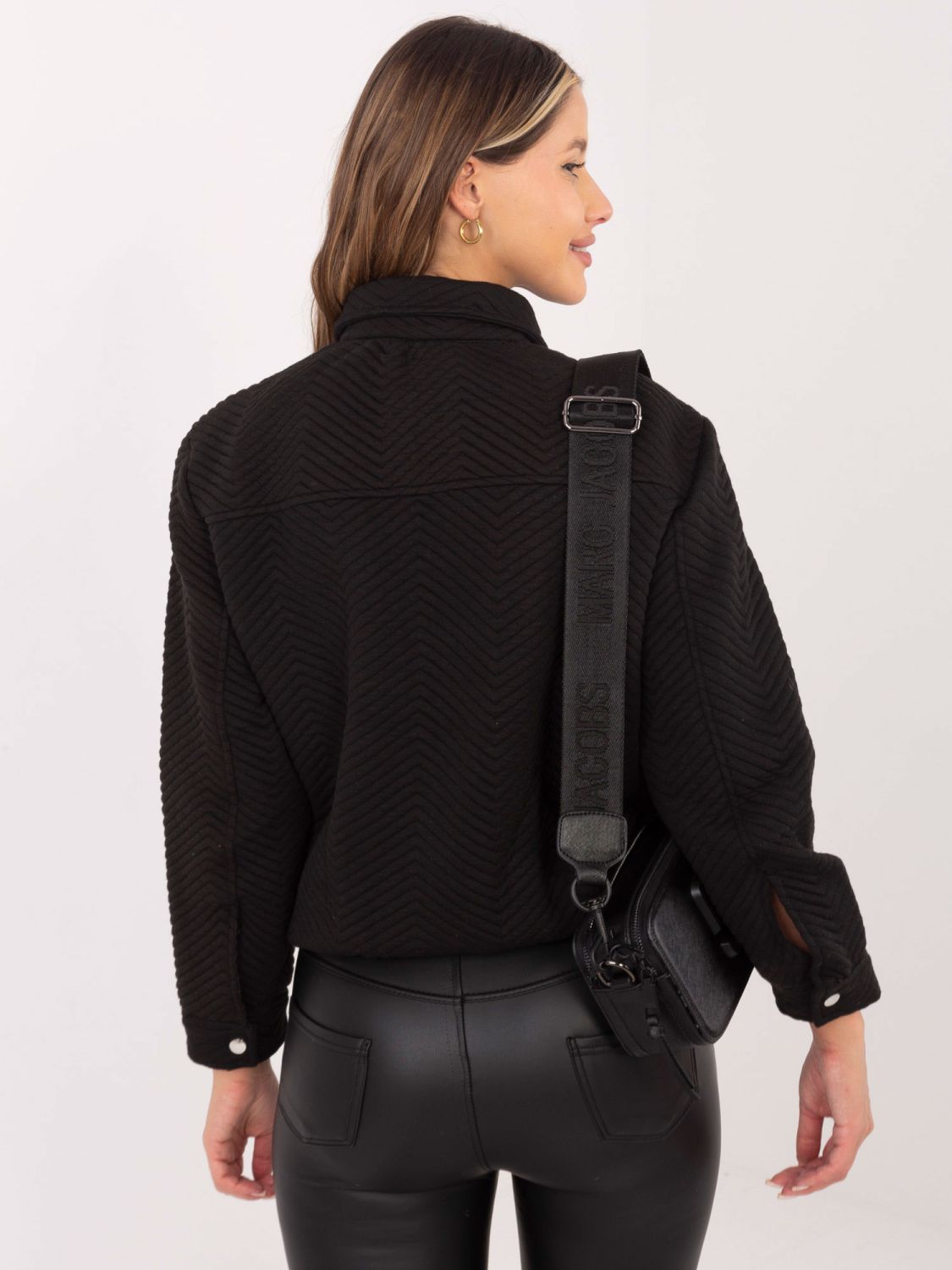 Stylische schwarze Übergangsjacke