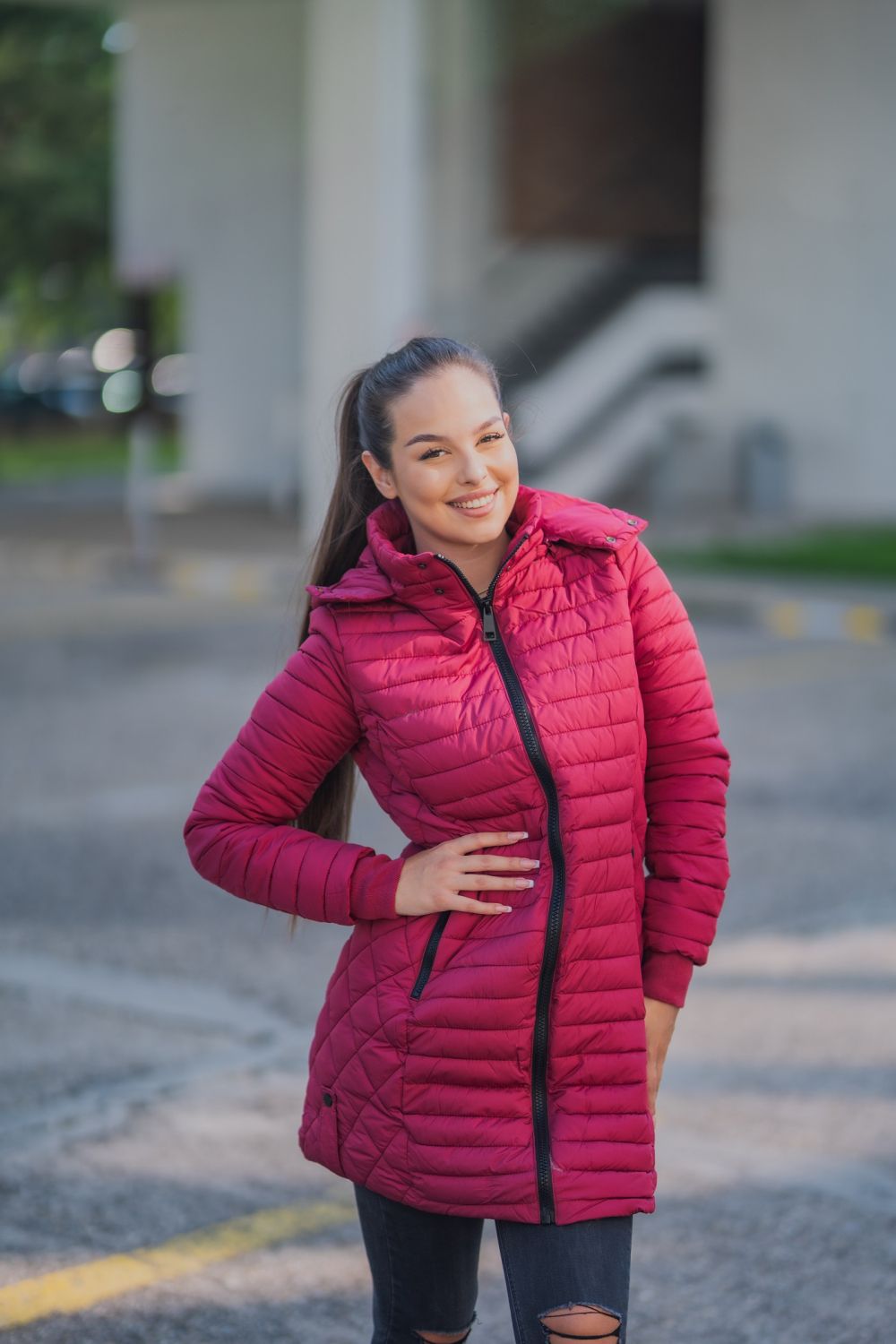 Leichte Steppjacke von LHD weiß