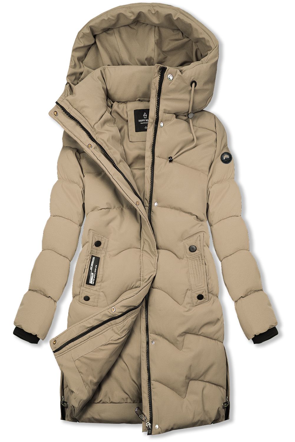 Winterjacke mit Kapuze SNOW Braun