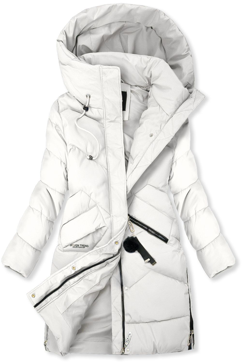 Winterjacke mit Kapuze FROST Weiß