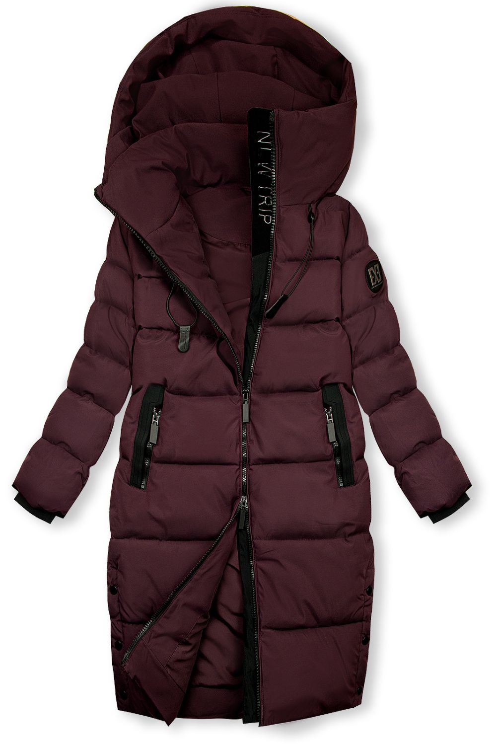 Damen-Winterjacke mit Kapuze FLURRY Pflaumenlila