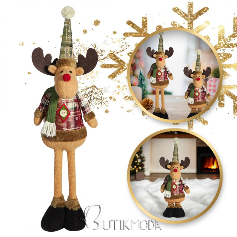 Weihnachtsplüschfigur RENTIER 62 cm