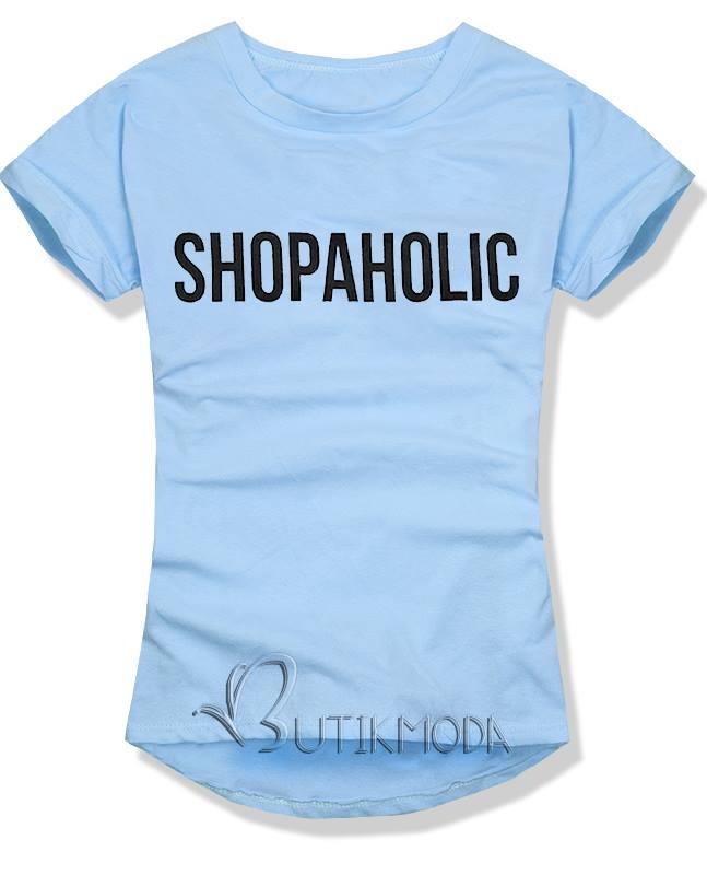 Shirt blau SHOPAHOLIC