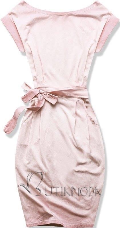 Basic-Kleid rosa