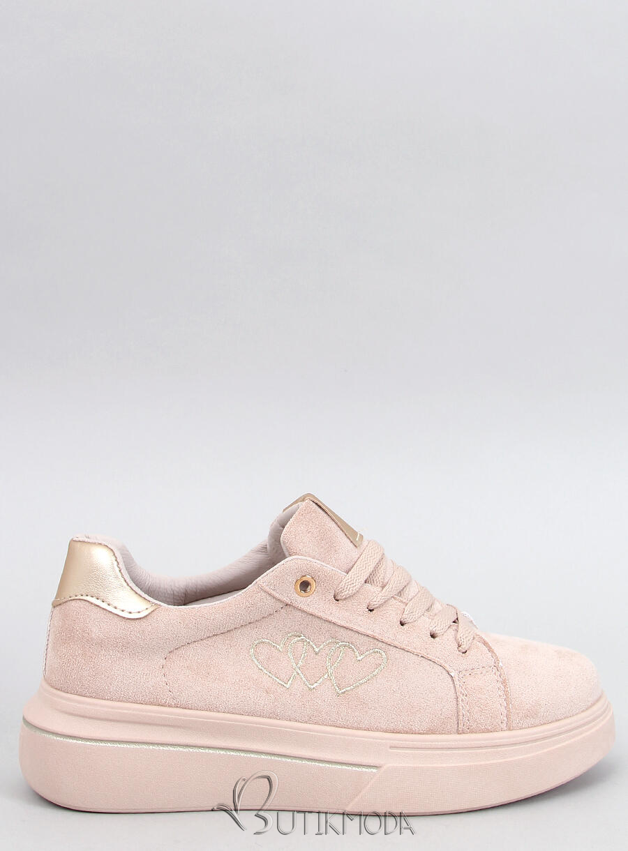 Pastell-Sneaker HEART Beige