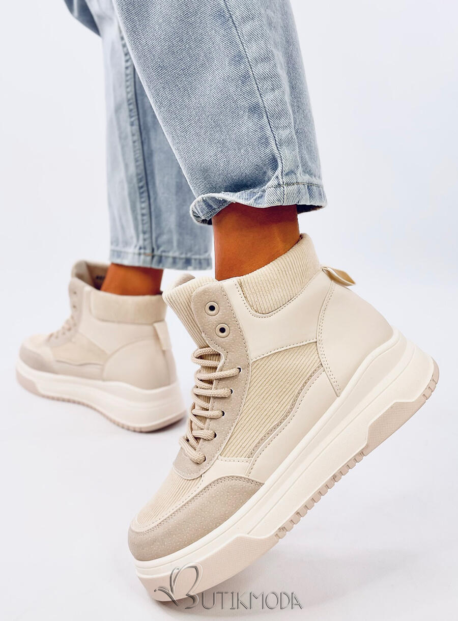 High-Sneaker Beige