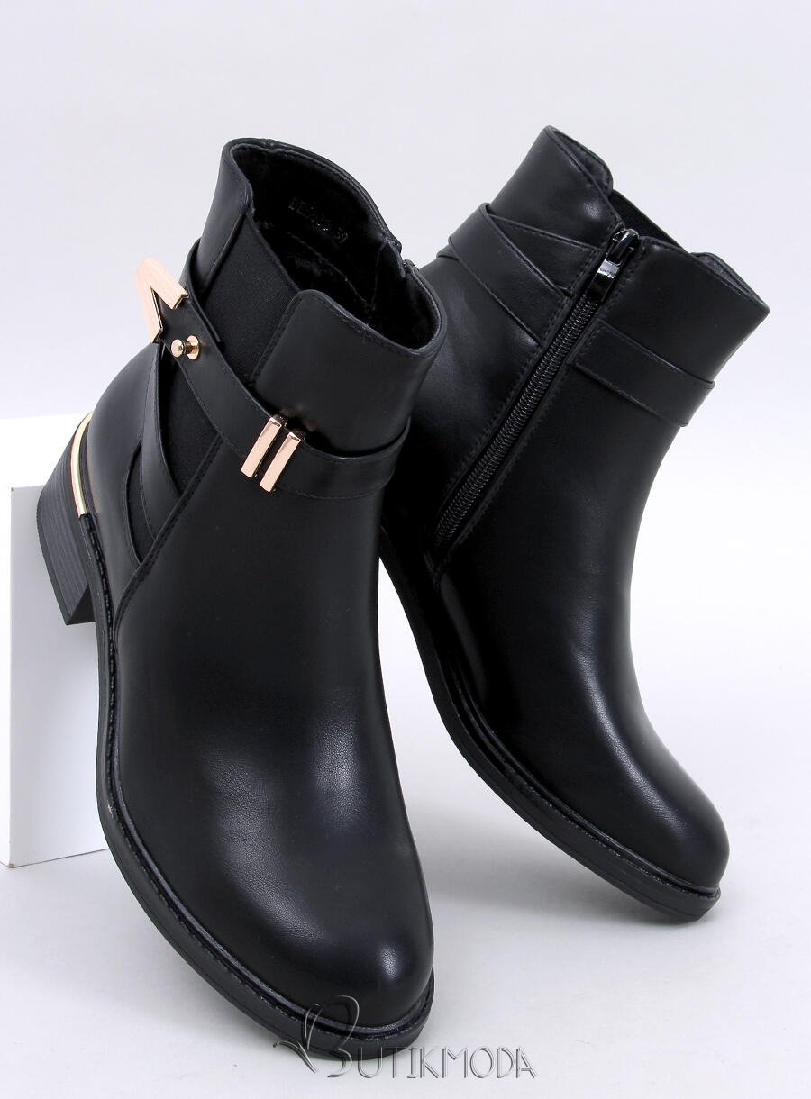 Schwarze Stiefeletten SABINE