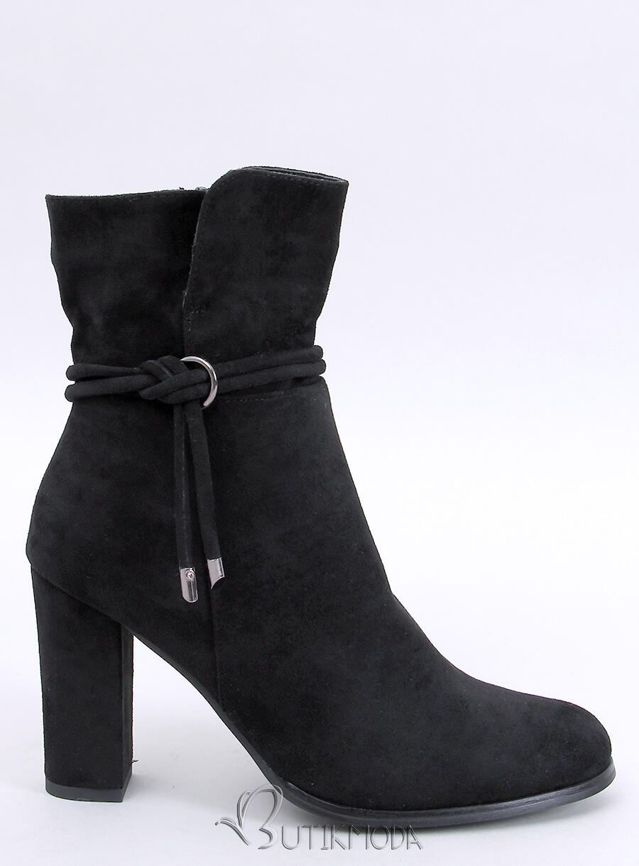 Schwarze Wildlederstiefel DAPHNE