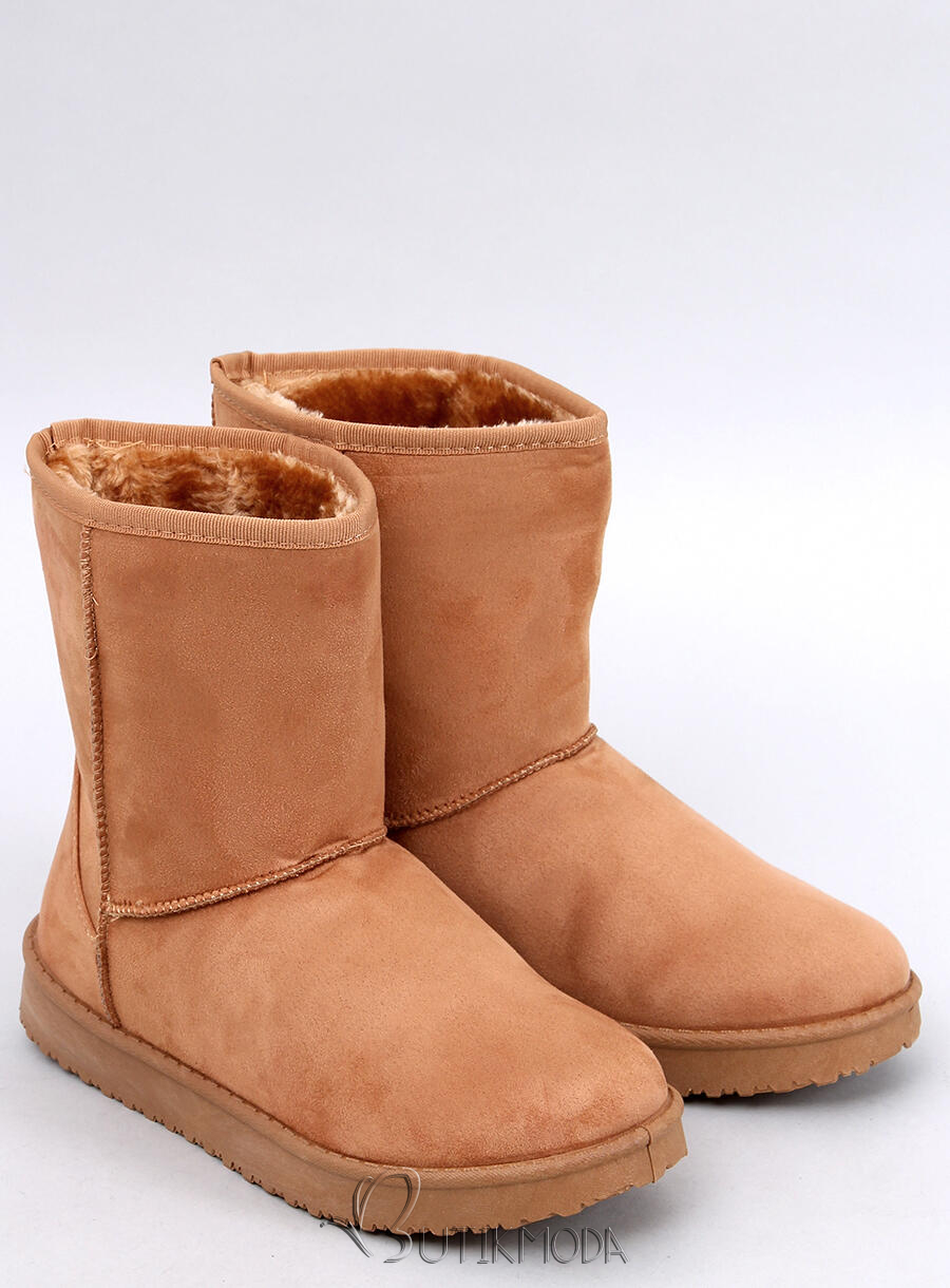 Schneestiefel aus Wildleder BECCA Camel