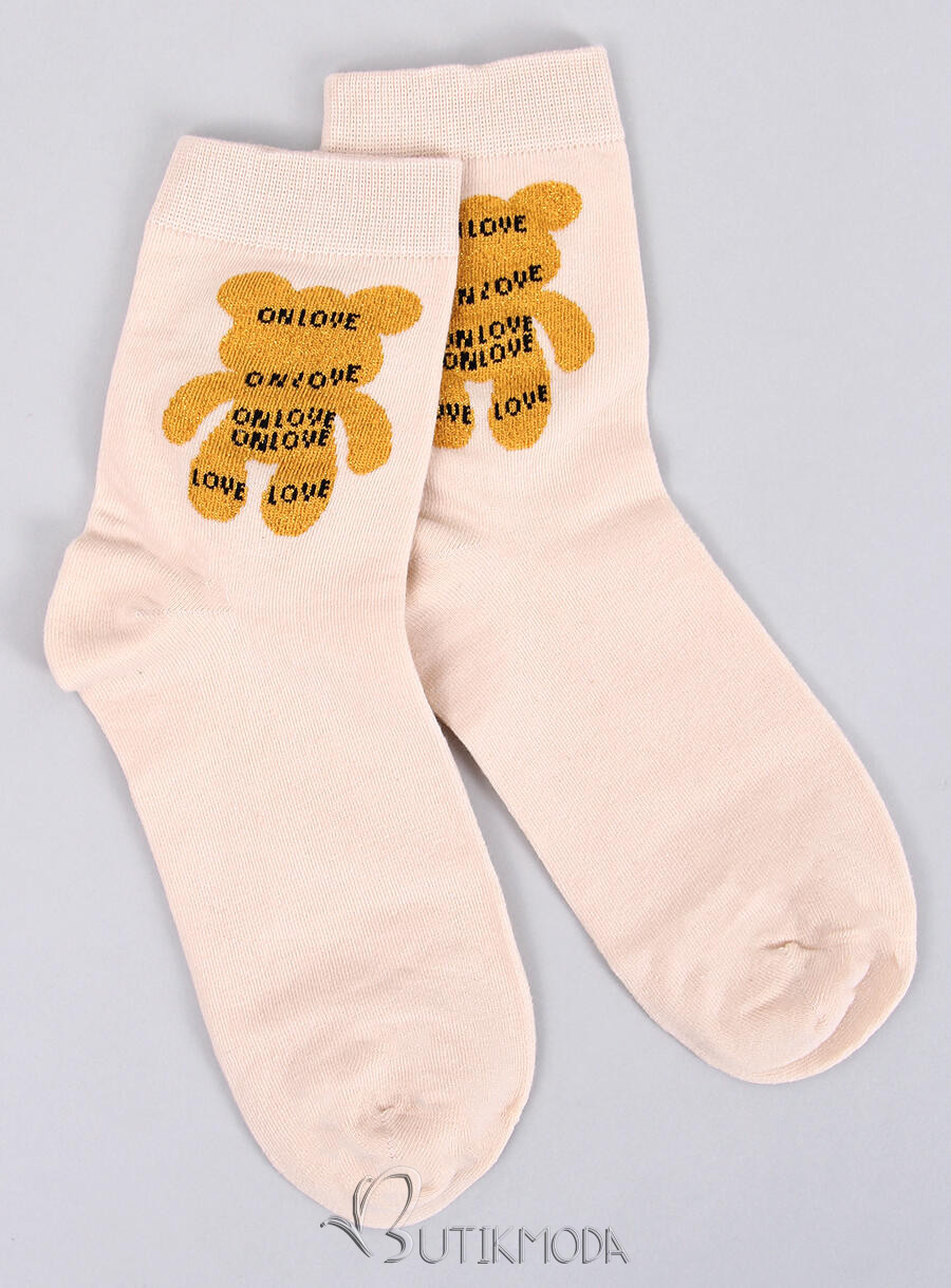 Socken ON LOVE Leight Beige