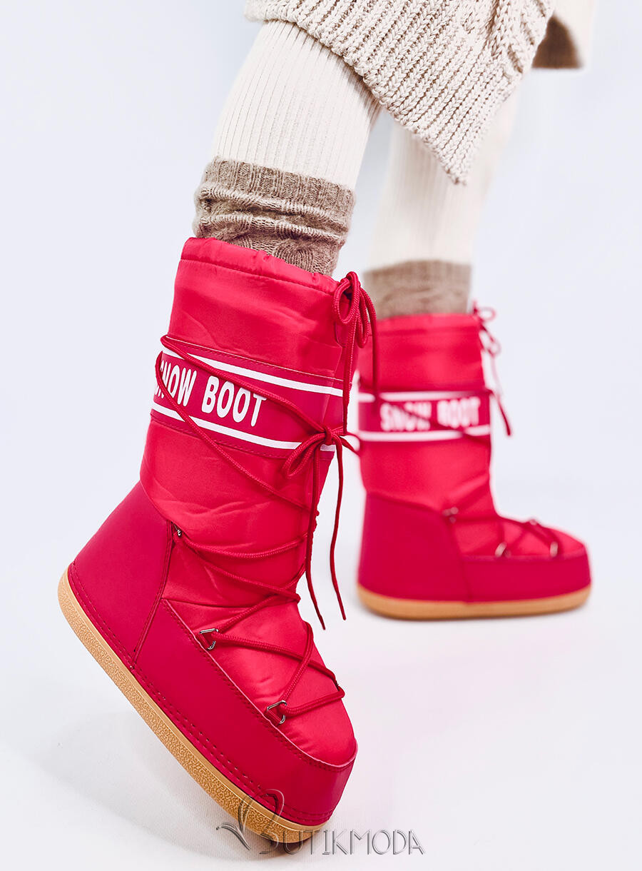 Winterstiefeletten SNOW BOOTS HIGH Red