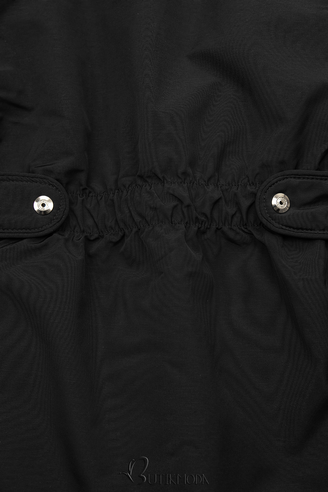 Wendejacke mit abnehmbare Kapuze schwarz