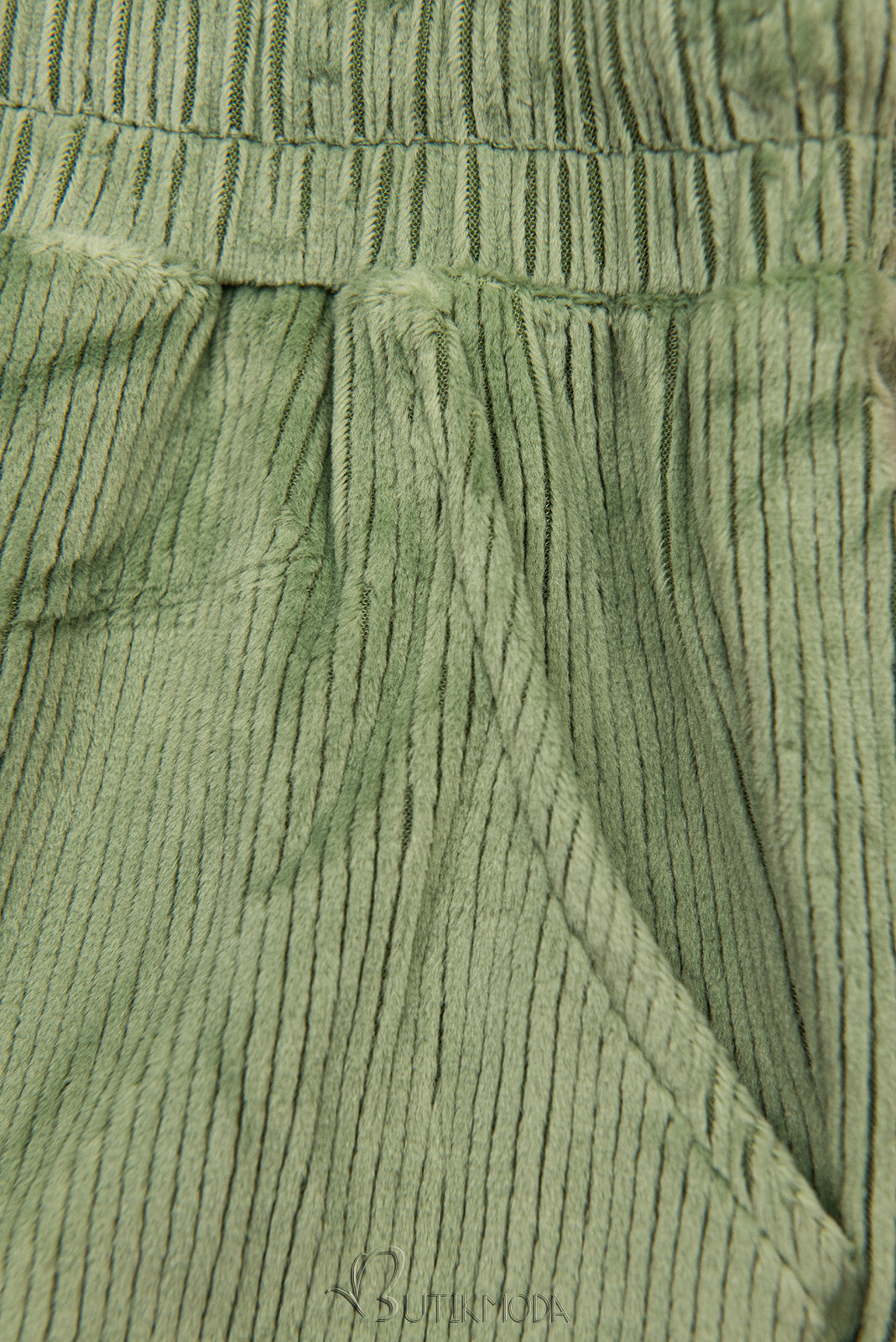 Lässige Hose mit Gummizug in der Taille Grün