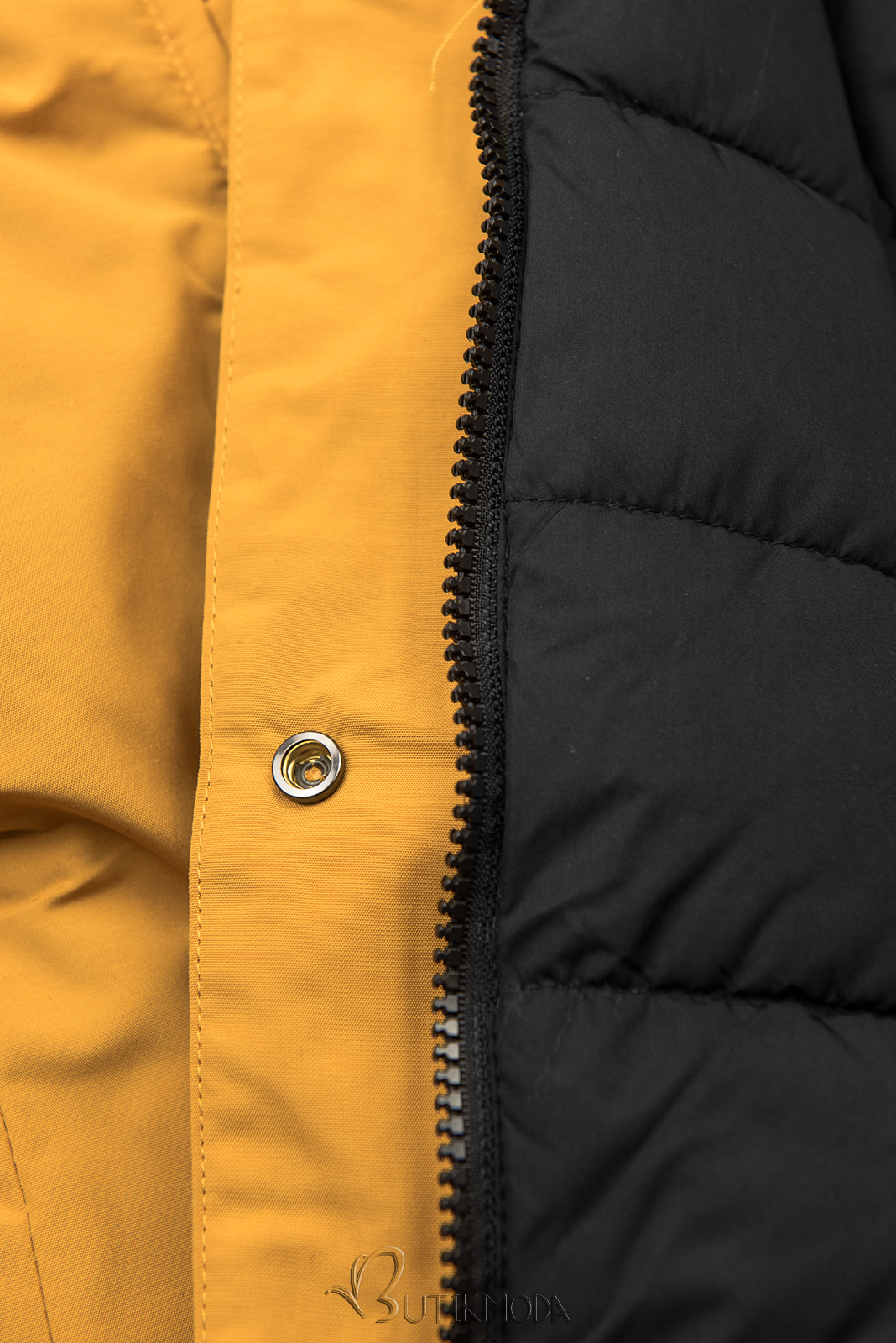 Jacke auf beiden Seiten tragbar gelb/schwarz